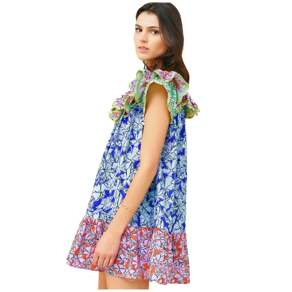 NEW CELIA B FLORAL DUSTEEN DRESS - Picture 2 of 13